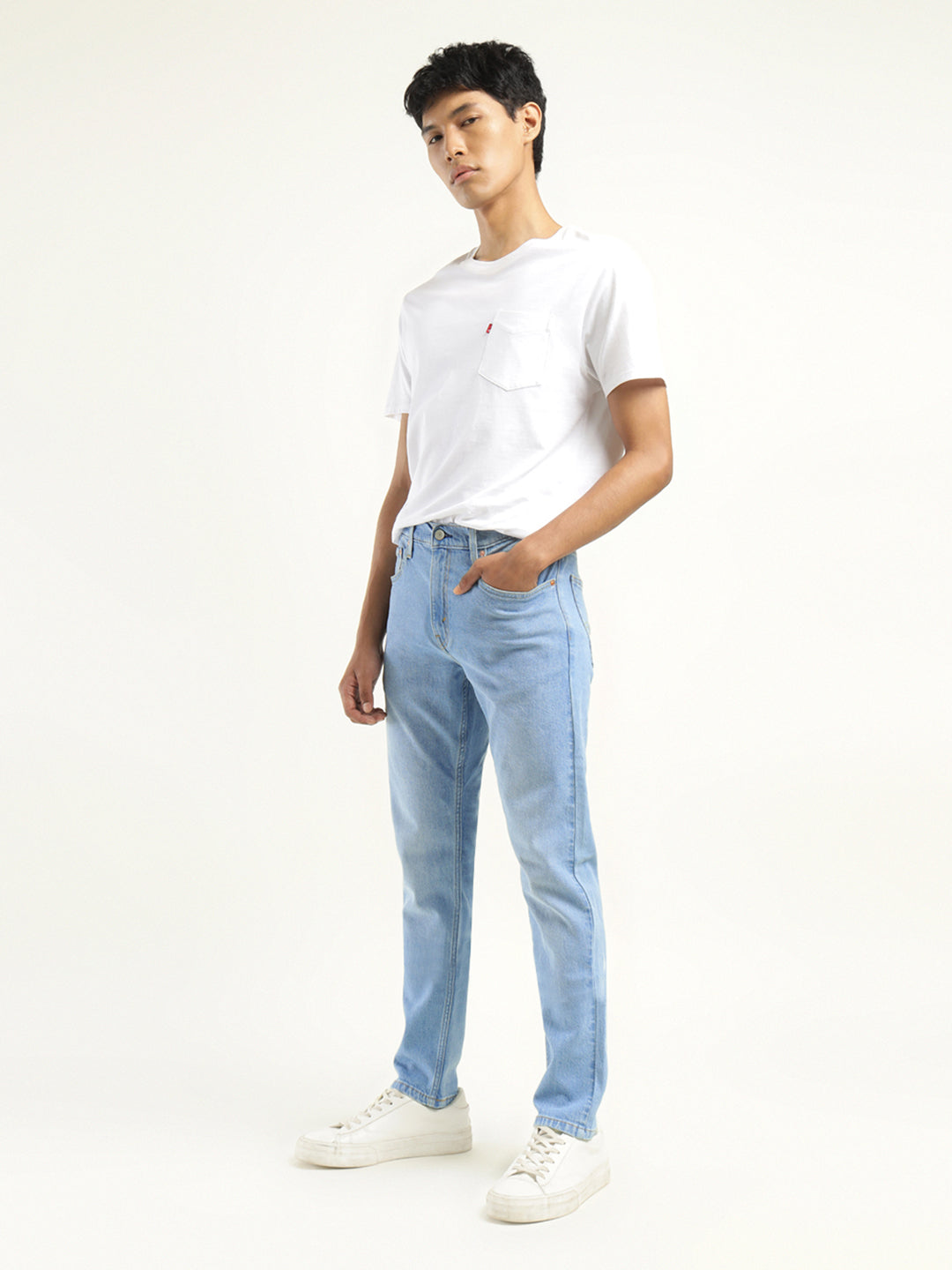 Men's 512 Indigo Slim Tapered Fit Mid Rise Jeans - Side View