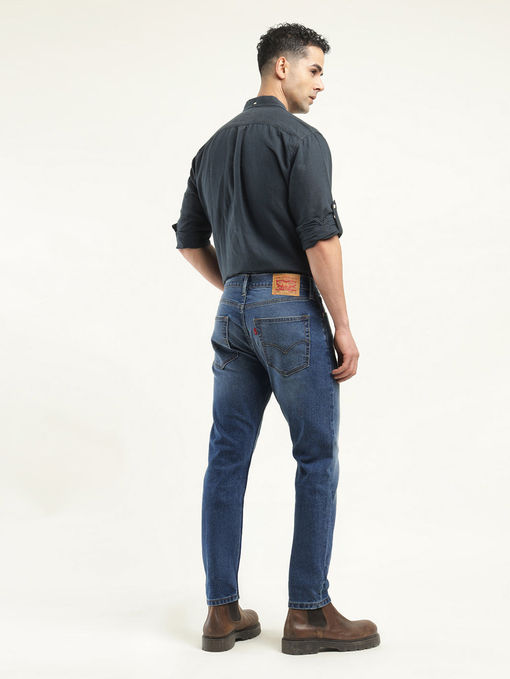 Men's 512 Indigo Slim Tapered Fit Mid Rise Jeans - Back View