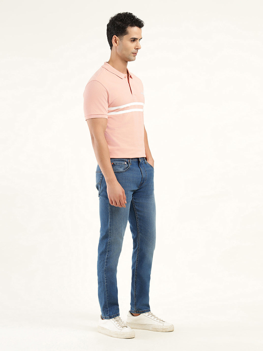 Men's 512 Indigo Slim Tapered Fit Mid Rise Jeans - Side View