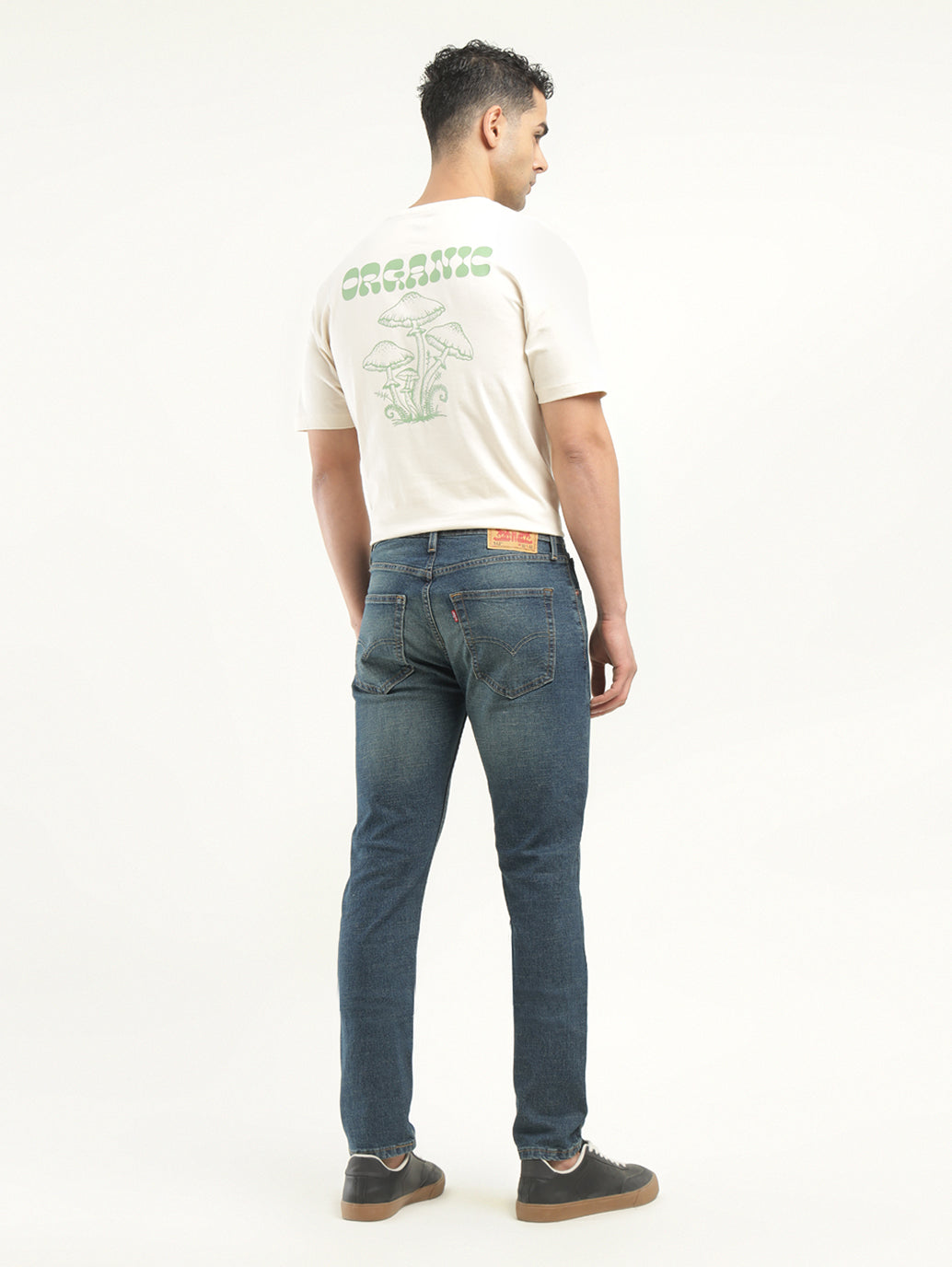 Men's 512 Indigo Slim Tapered Fit Mid Rise Jeans - Back View
