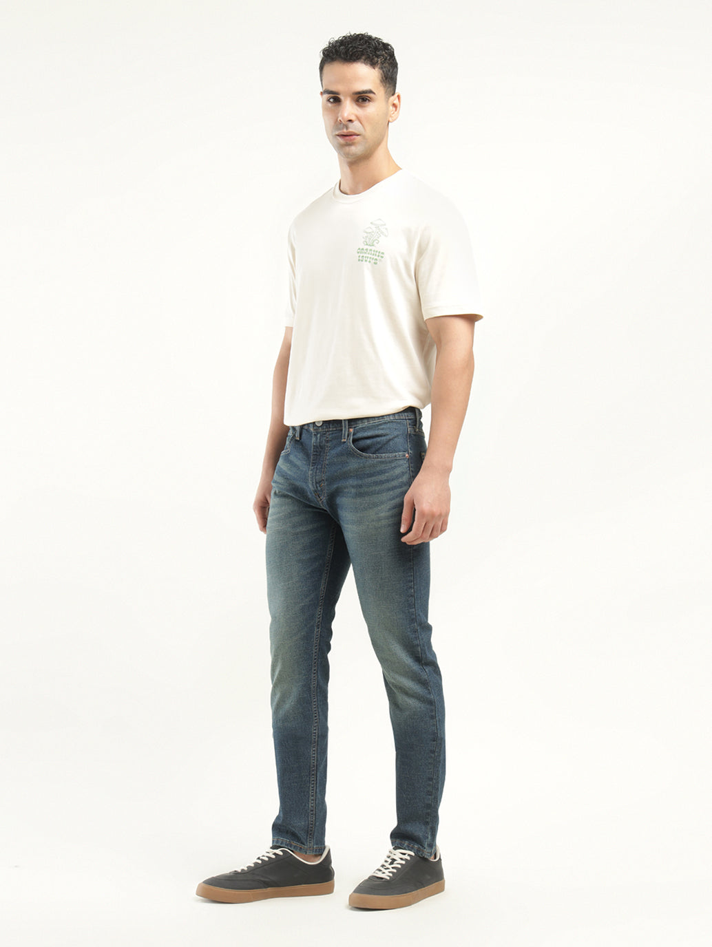 Men's 512 Indigo Slim Tapered Fit Mid Rise Jeans - Side View