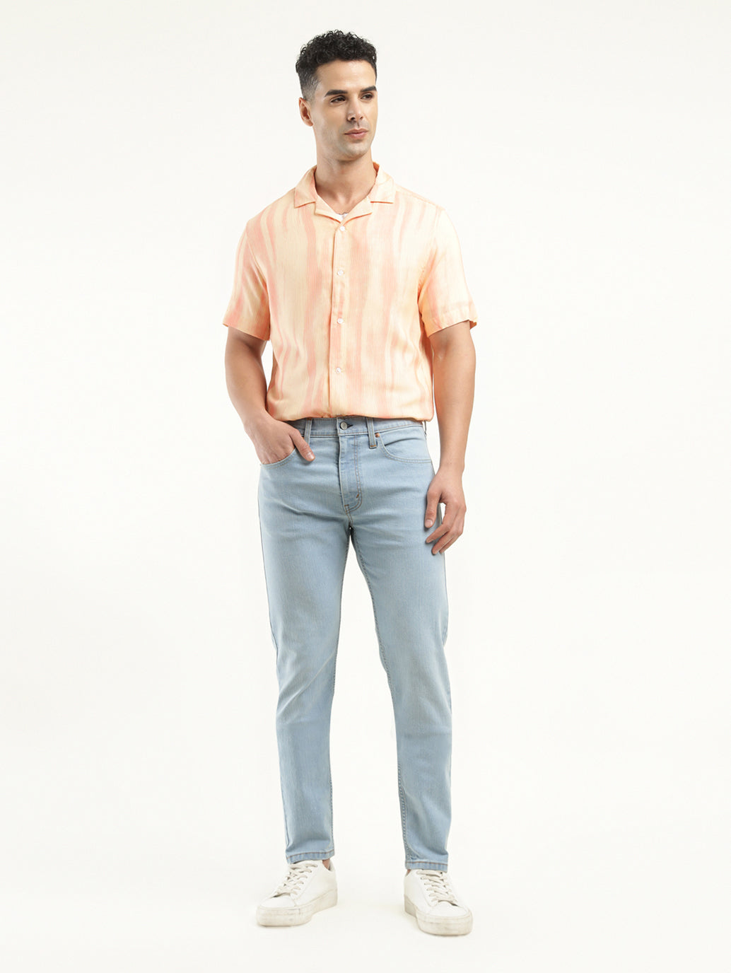 Men's 512 Indigo Slim Tapered Fit Mid Rise Jeans - Front View