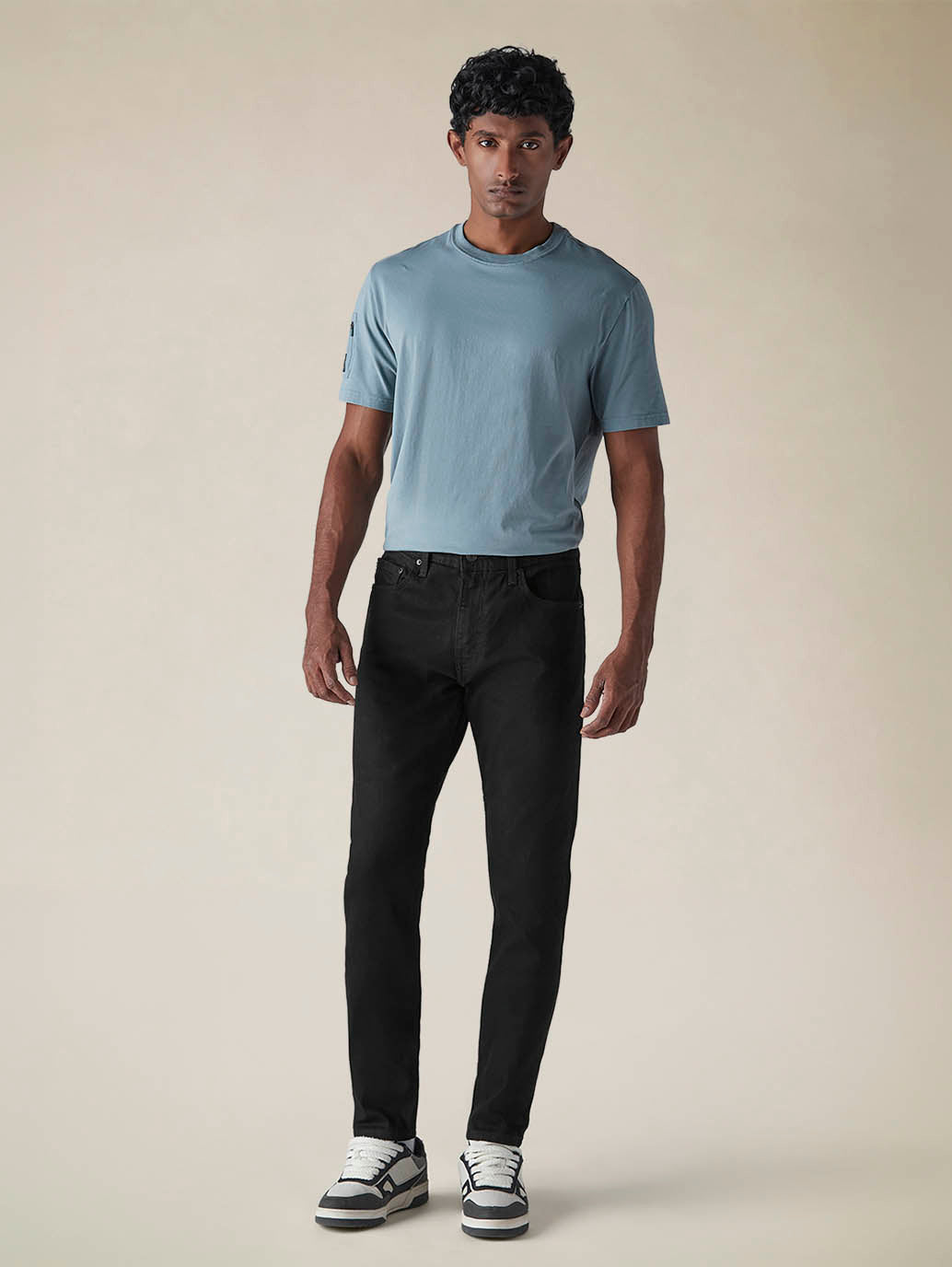 Mens 512 Mid Rise Slim Tapered Fit Cotton Stretch Blend Jeans - Front View