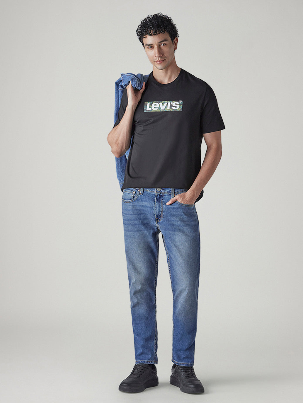 Men's 512 Blue Slim Tapered Fit Mid Rise Jeans