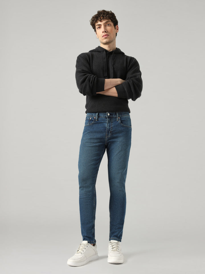 Men's 512 Blue Slim Tapered Fit Mid Rise Jeans