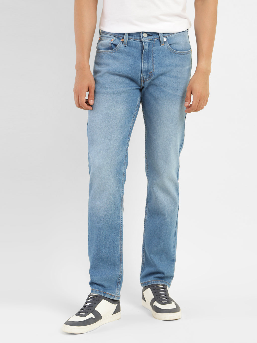 Men's 511 Blue Slim Fit Mid Rise Jeans - 0e06d7f1-36e4-4a04-9709-2800aaaaa440 View