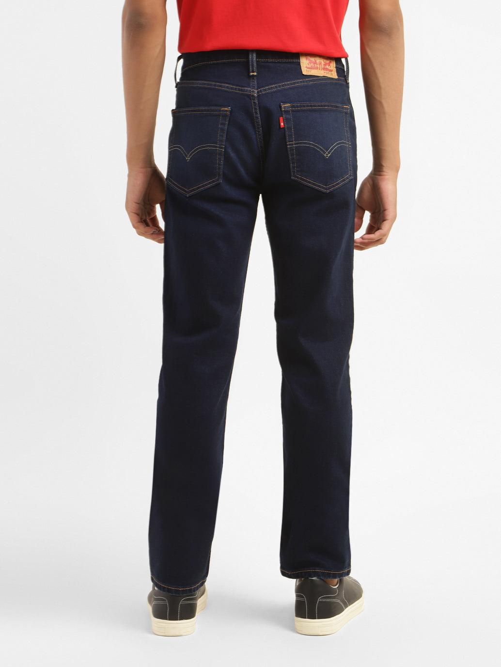 Men's 511 Blue Slim Fit Mid Rise Jeans - b0d48d52-ec40-4c76-a98c-90b8dc69e5c2 View