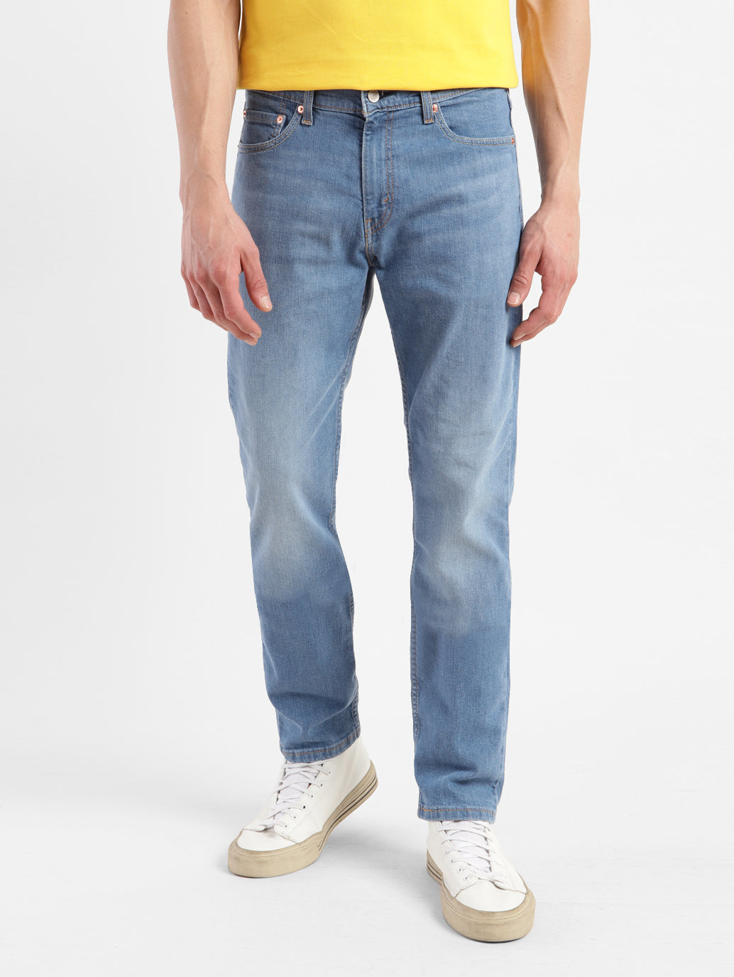 Men's 511 Blue Slim Fit Mid Rise Jeans - abc8a15c-4888-4eb7-a787-1c329de29b80 View
