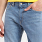 Men's 511 Blue Slim Fit Mid Rise Jeans - FrontDetails View