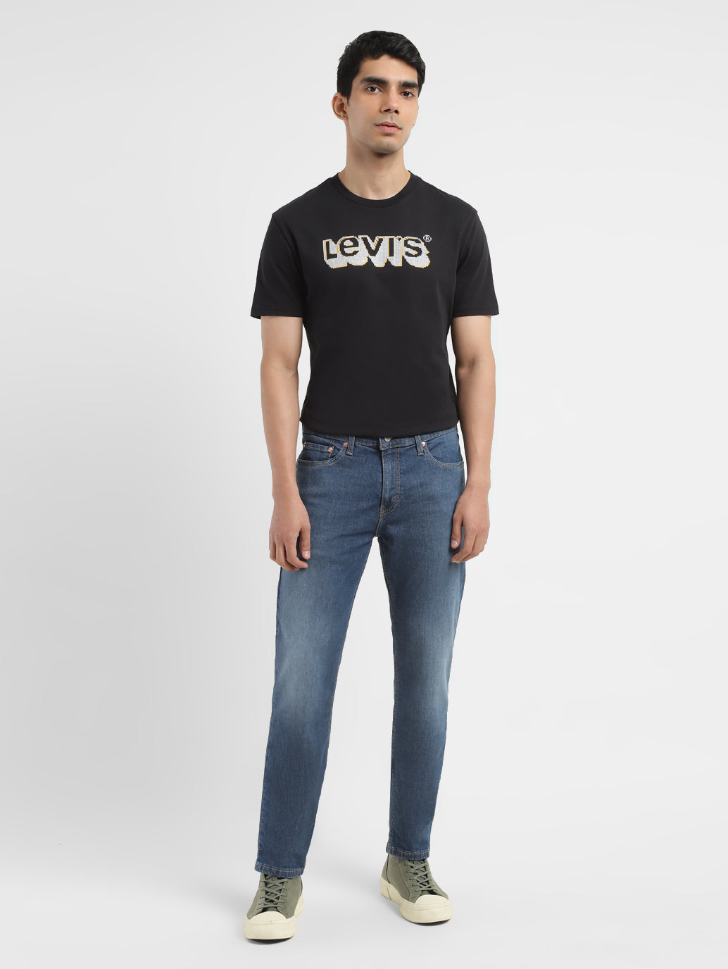 Men's 511 Blue Slim Fit Mid Rise Jeans - 53eea3c6-a43e-404f-bd59-074d1dbe223d View