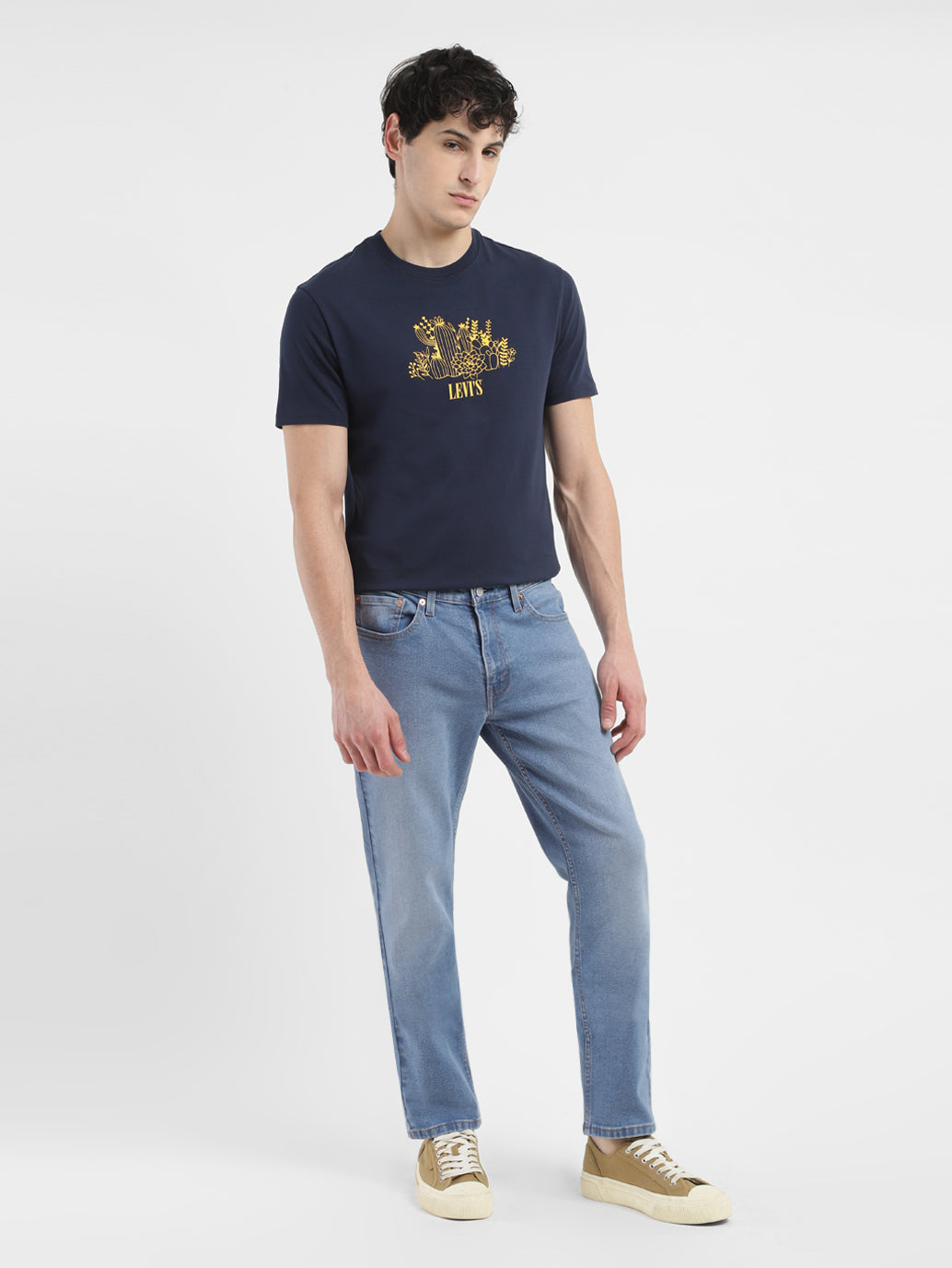 Men's 511 Blue Slim Fit Mid Rise Jeans
