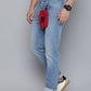 Men's 511 Blue Slim Fit Mid Rise Jeans - side View
