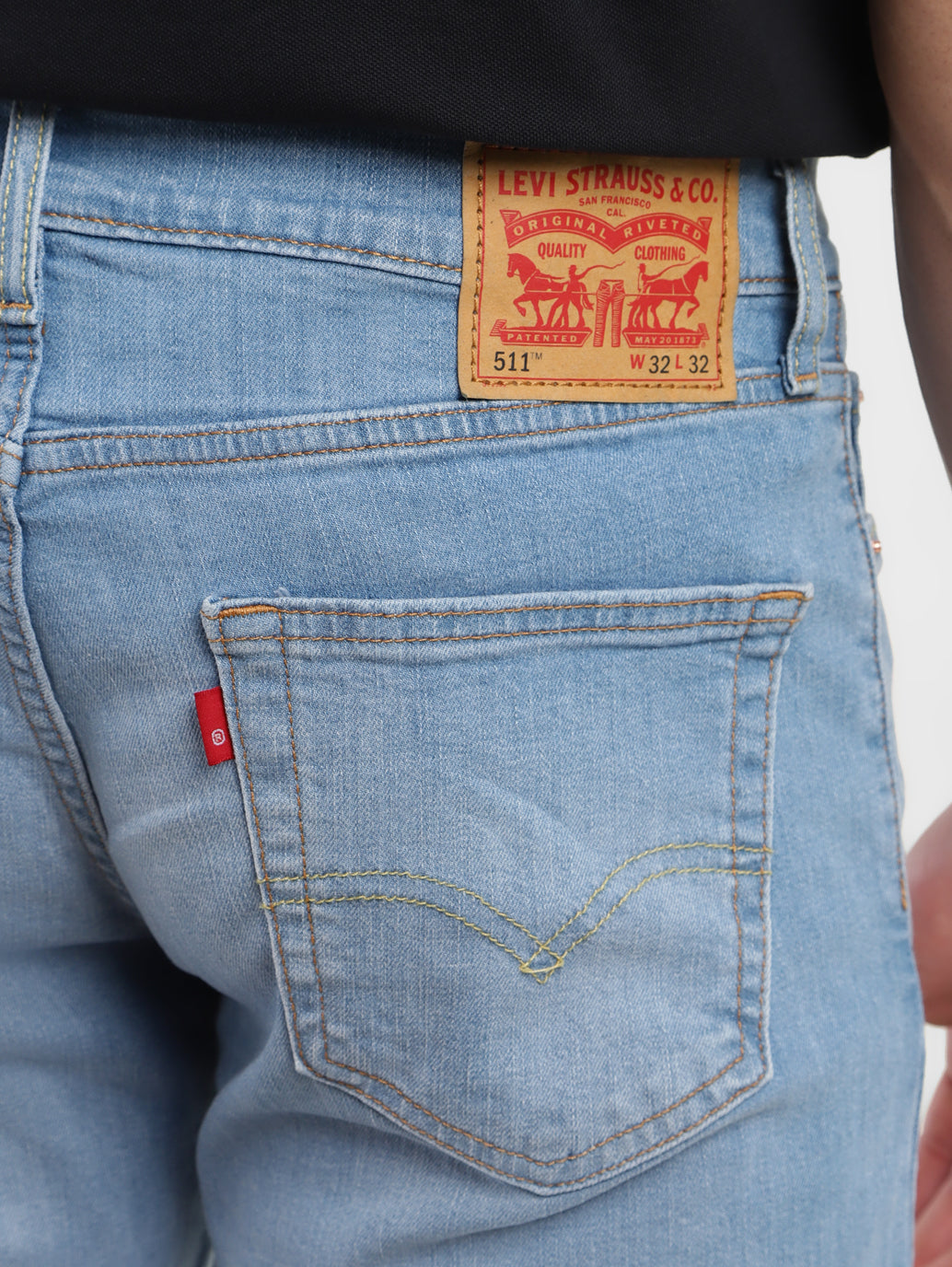 Men's 511 Blue Slim Fit Mid Rise Jeans - e39be398-c8c1-49cf-b6a6-7c96d74fa37e View