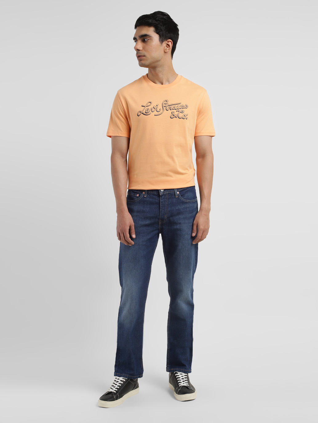 Men's 511 Dark Blue Slim Fit Mid Rise Jeans - b7fbbbc4-6b60-4703-b21c-43ec59e262a2 View