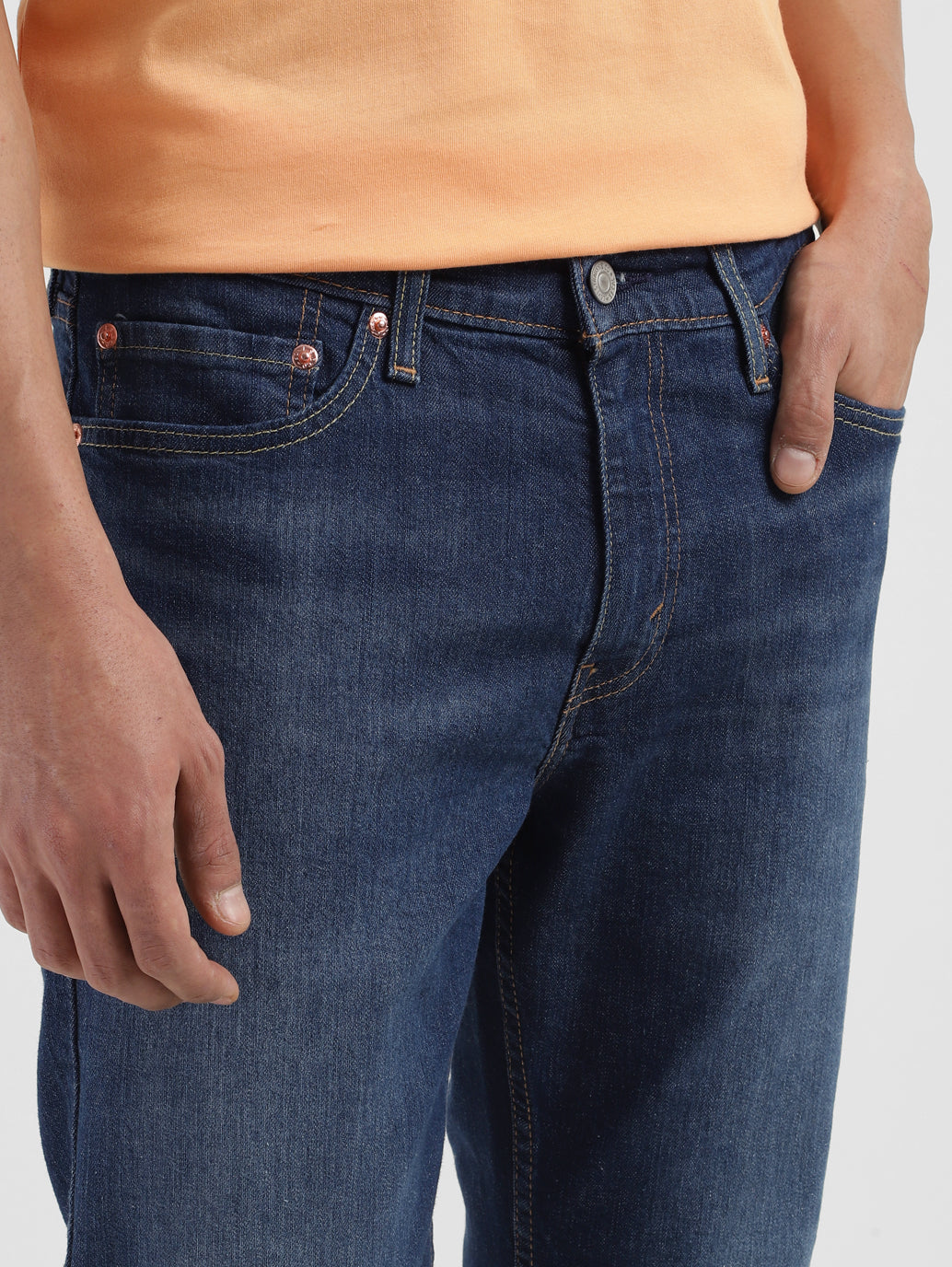 Men's 511 Dark Blue Slim Fit Mid Rise Jeans - ed17f55b-2fea-45a8-b915-c105d112350d View