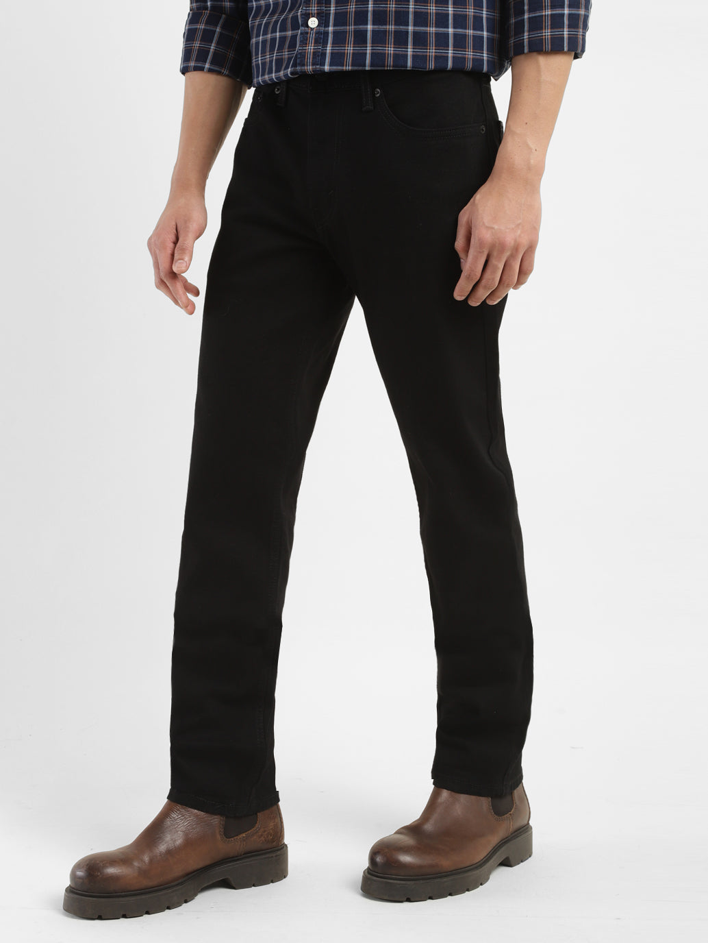 Men's 511 Black Slim Fit Mid Rise Jeans - b97491c1-7348-4c2b-858b-061604d6bb7f View