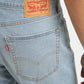 Men's 511 Light Blue Slim Fit Mid Rise Jeans - Backdetails View