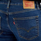 Men's 511 Navy Blue Slim Fit Mid Rise Jeans - Detail View
