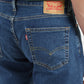 Men's 511 Navy Blue Slim Fit Mid Rise Jeans - BackDetails View
