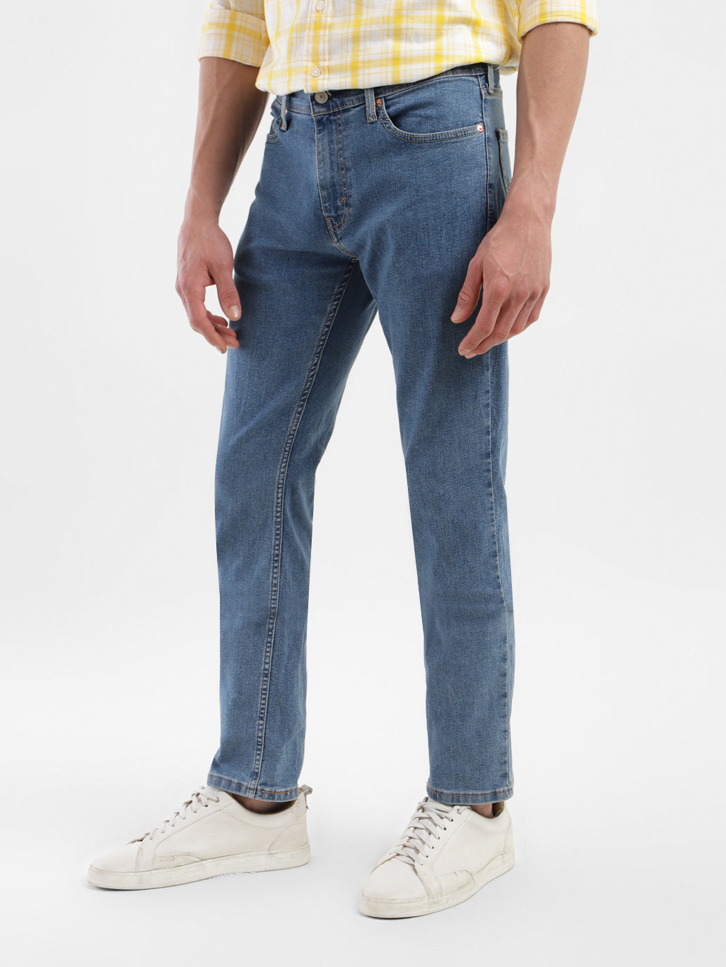 Men's 511 Blue Slim Fit Mid Rise Jeans - 0bb3854b-3f45-49a9-8963-00512bac5d7f View