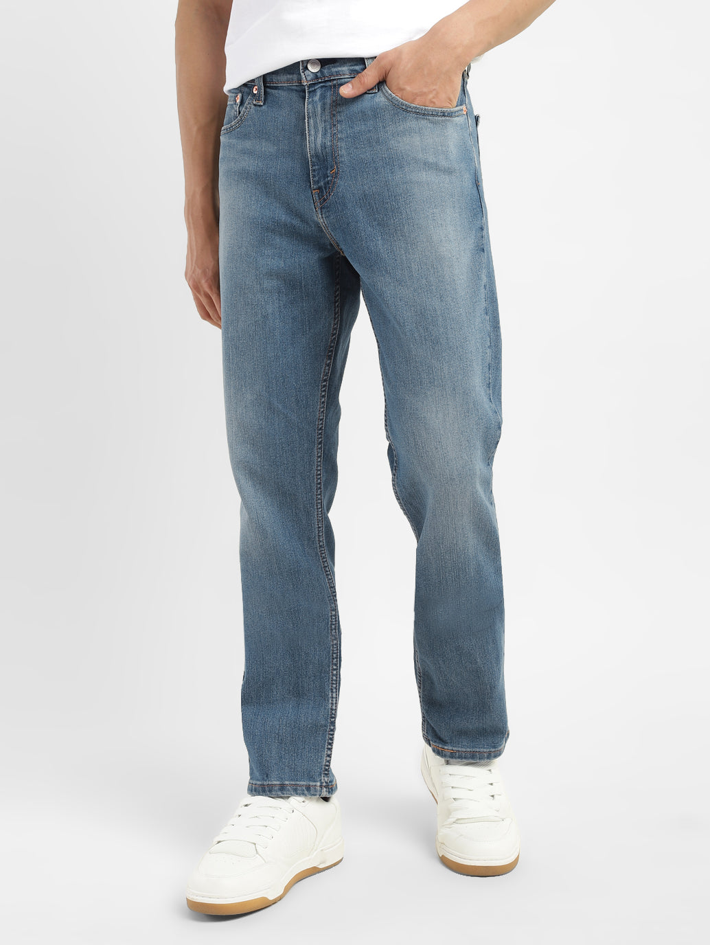 Men's 511 Blue Slim Fit Mid Rise Jeans - b88bb6f3-c654-44ef-9f73-5ce83b079821 View