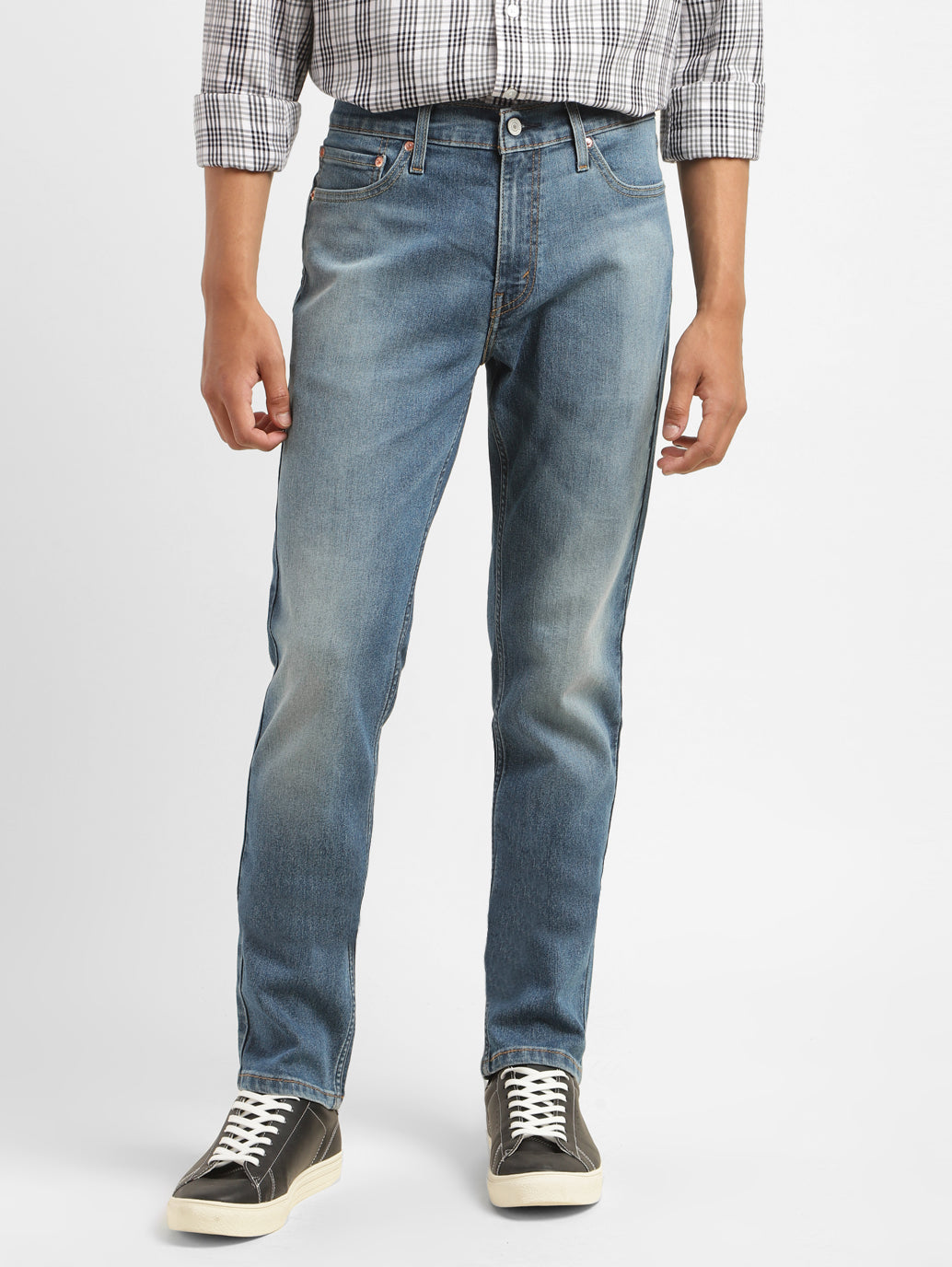 Men's 511 Blue Slim Fit Mid Rise Jeans - f8d7c838-aa27-4882-9225-3732b6f9ee23 View