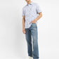 Men's 511 Blue Slim Fit Mid Rise Jeans - ModelFront View