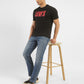 Men's 511 Navy Blue Slim Fit Mid Rise Jeans - Shot View