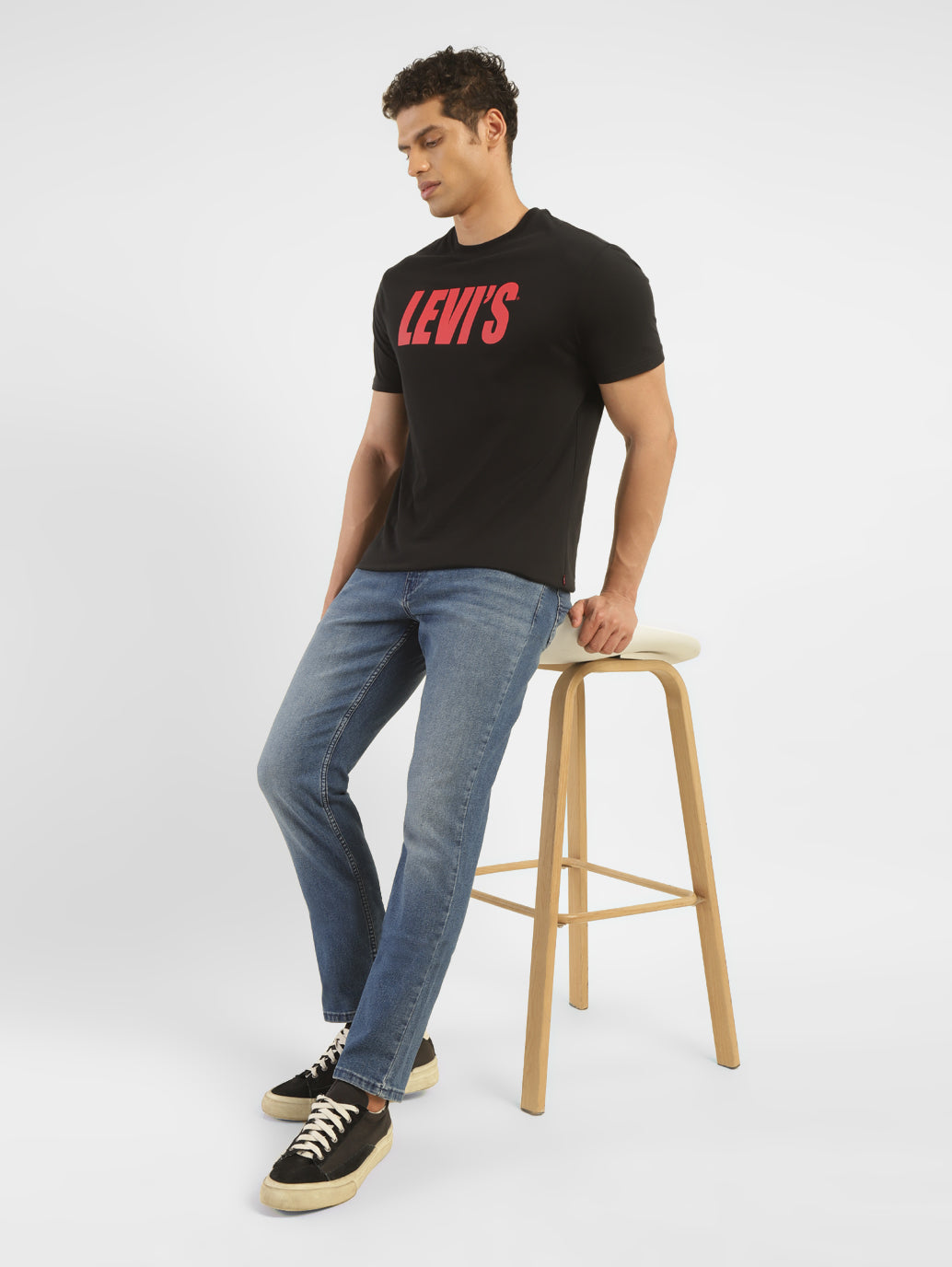 Men's 511 Navy Blue Slim Fit Mid Rise Jeans - Shot View
