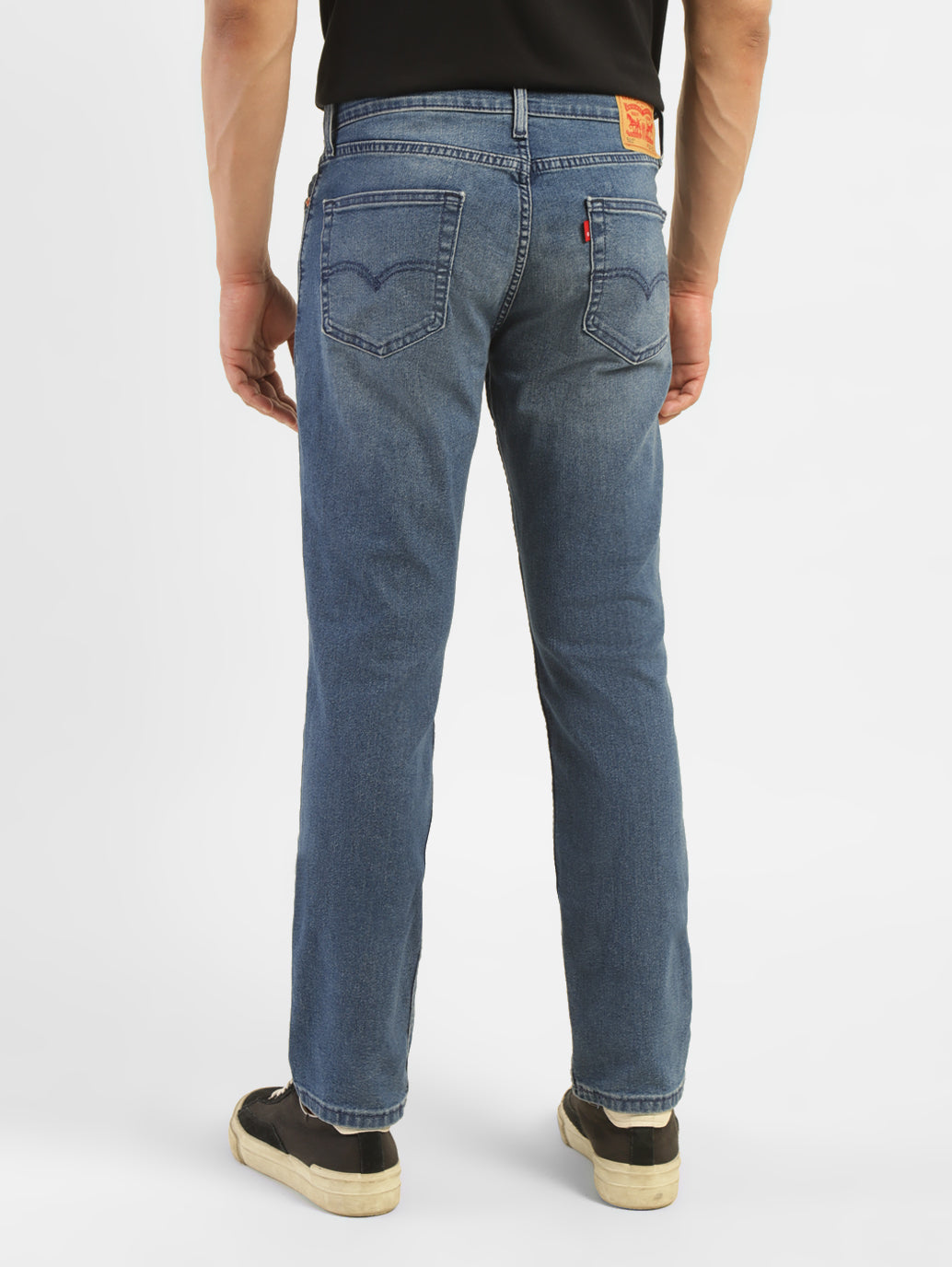 Men's 511 Navy Blue Slim Fit Mid Rise Jeans - 93e43ae7-1cce-469d-ad98-5c334ce959c0 View