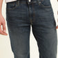 Men's 511 Navy Blue Slim Fit Mid Rise Jeans - Detail View