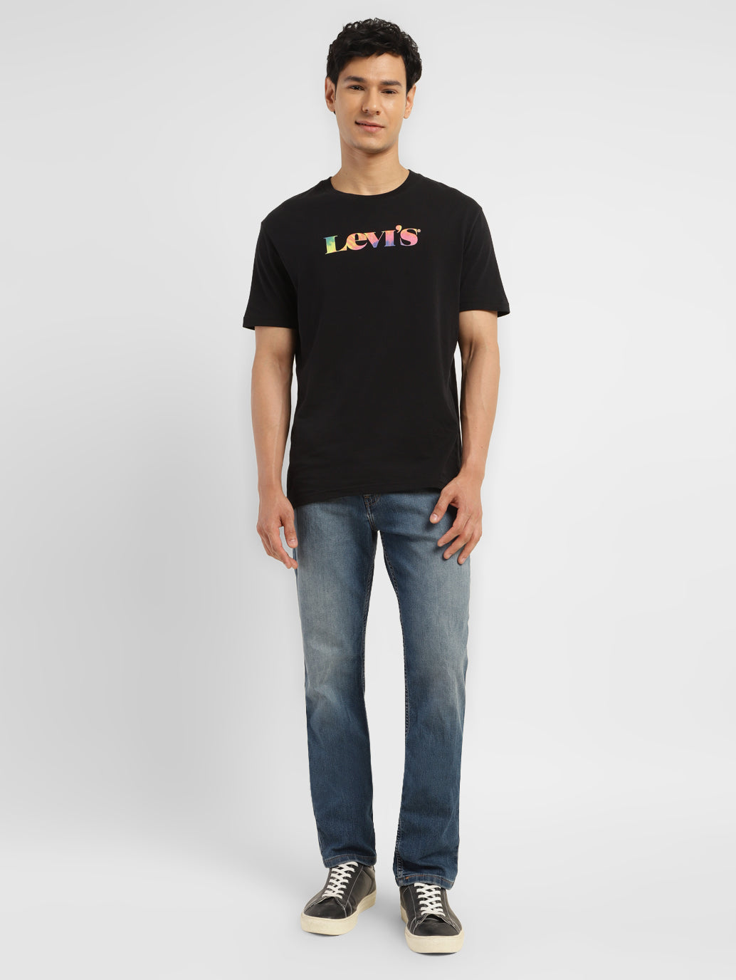 Men's 511 Indigo Slim Fit Mid Rise Jeans - ModelFront View
