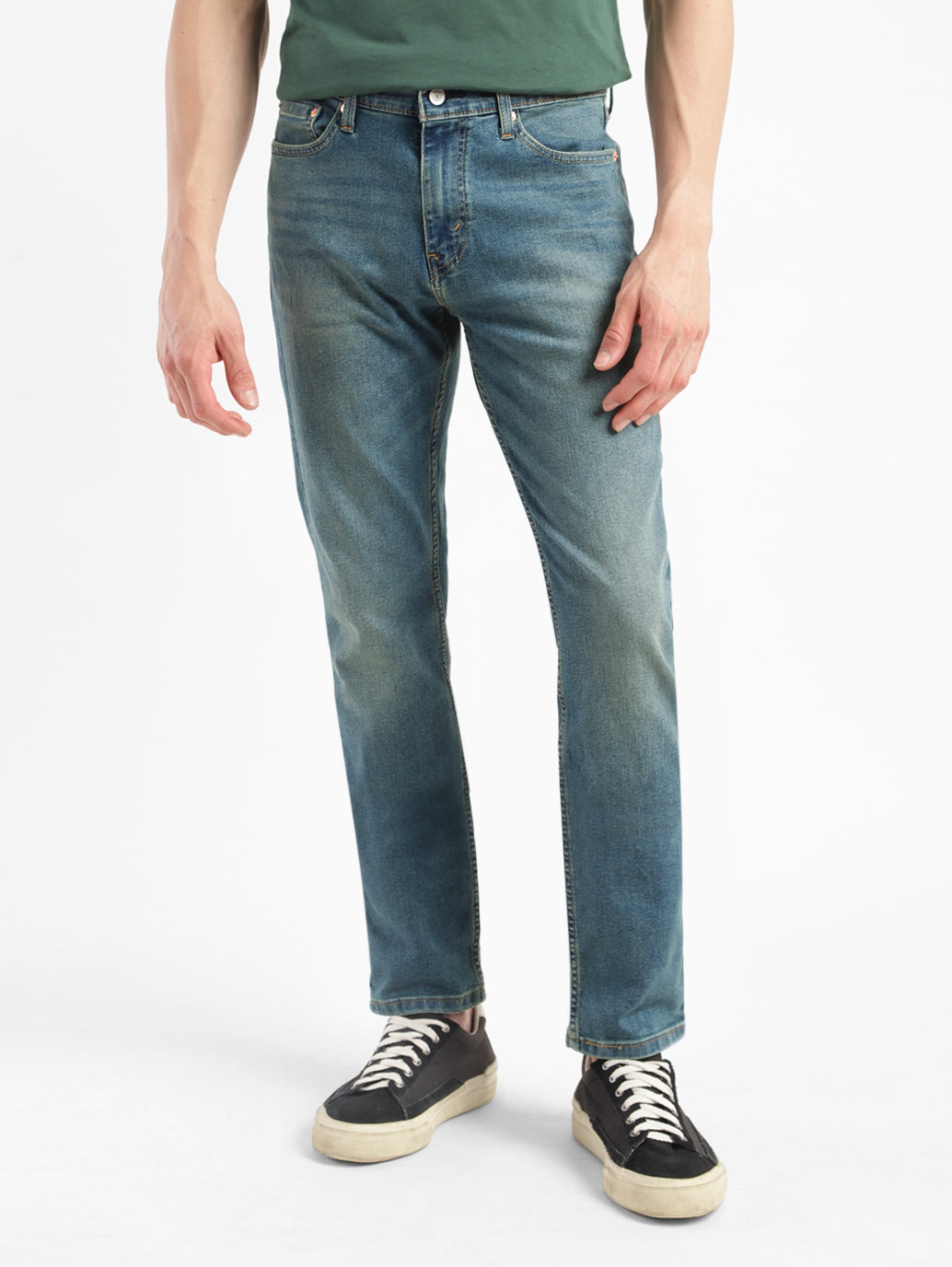 Men's 511 Blue Slim Fit Mid Rise Jeans - fe9c79a8-d809-43f0-a413-1aa565e03507 View