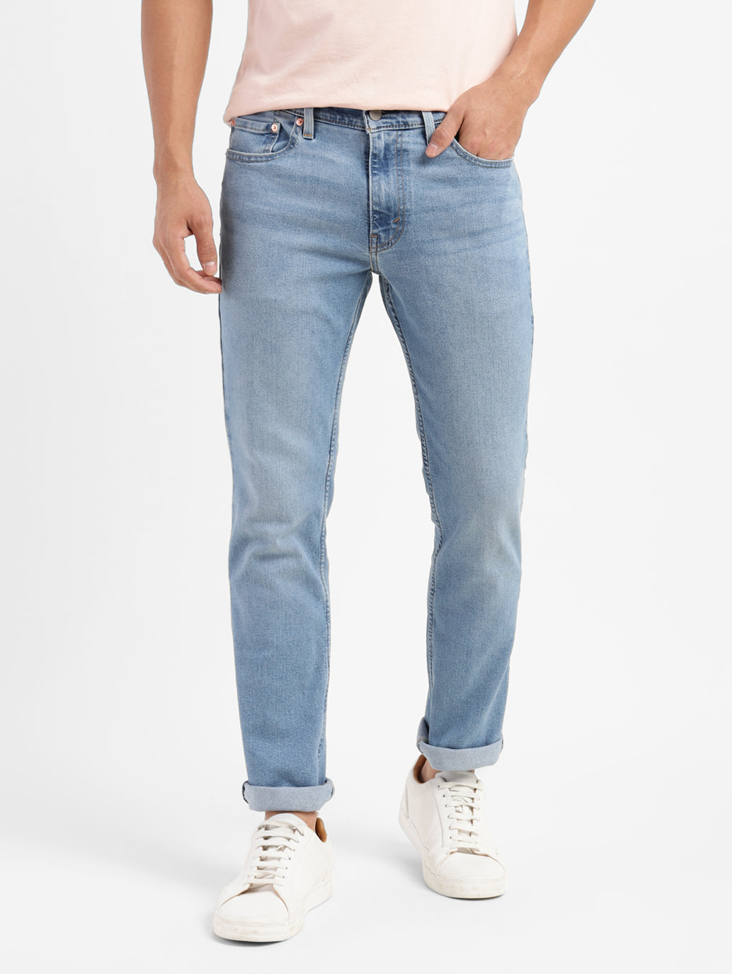 Men's 511 Blue Slim Fit Mid Rise Jeans - ee6da093-9020-4496-84be-09d3e29b6850 View