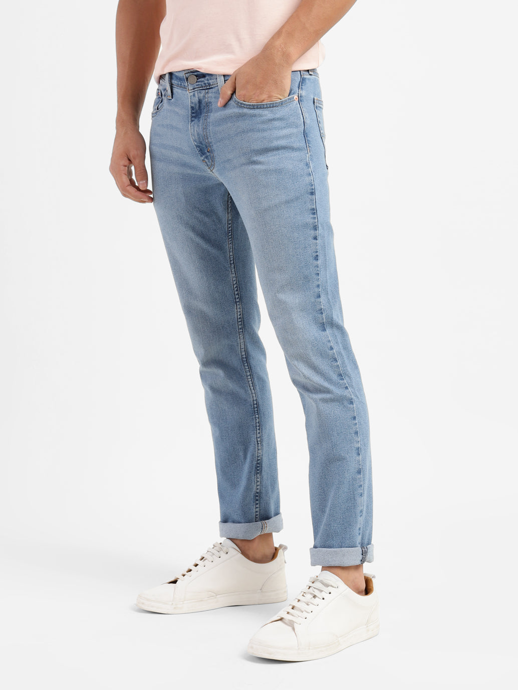 Men's 511 Blue Slim Fit Mid Rise Jeans - 17dcd45d-1517-4f38-a077-0a74e78ae023 View