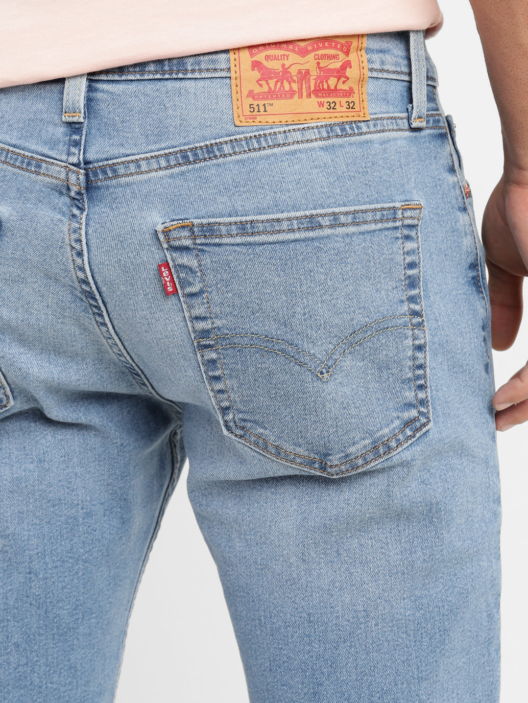 Men's 511 Blue Slim Fit Mid Rise Jeans - 2204a955-4b34-4eef-b352-744e3d0734b1 View