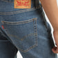Men's 511 Blue Slim Fit Mid Rise Jeans - Backdetails View
