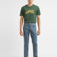Men's 511 Blue Slim Fit Mid Rise Jeans - ModelFront View