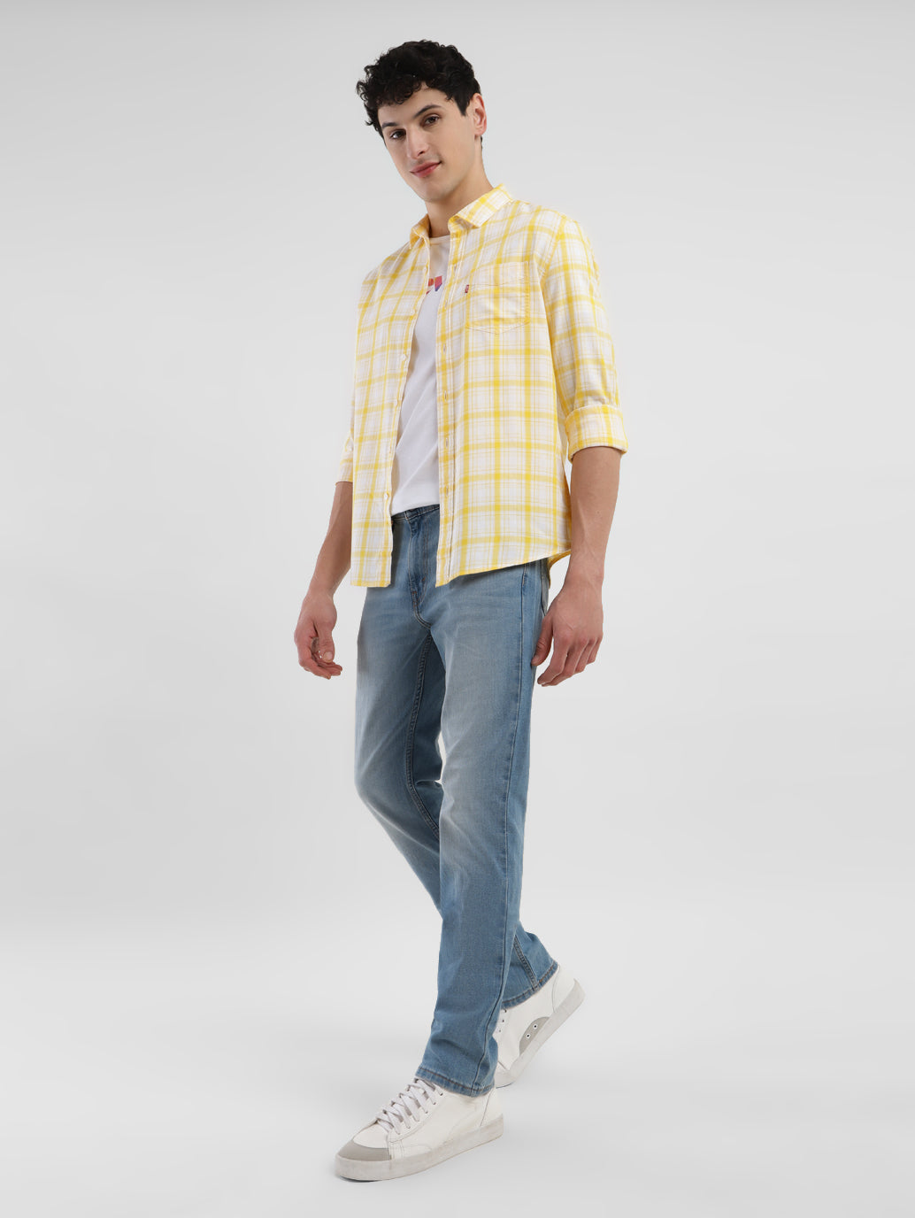 Men's 511 Blue Slim Fit Mid Rise Jeans - e492f705-34a8-4daf-a197-d5aac7999407 View