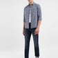 Men's 511 Navy Blue Slim Fit Mid Rise Jeans - b84ee329-0cb0-4de3-8661-12cbf02d5180 View