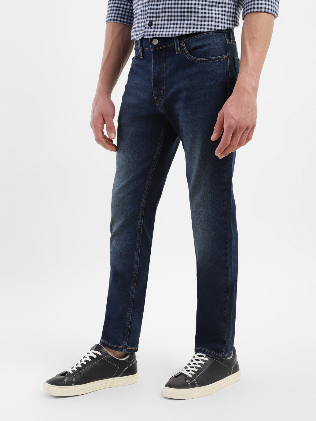 Men's 511 Navy Blue Slim Fit Mid Rise Jeans - 3d97d7e5-f23a-4b62-9d48-e561b86e1d1f View