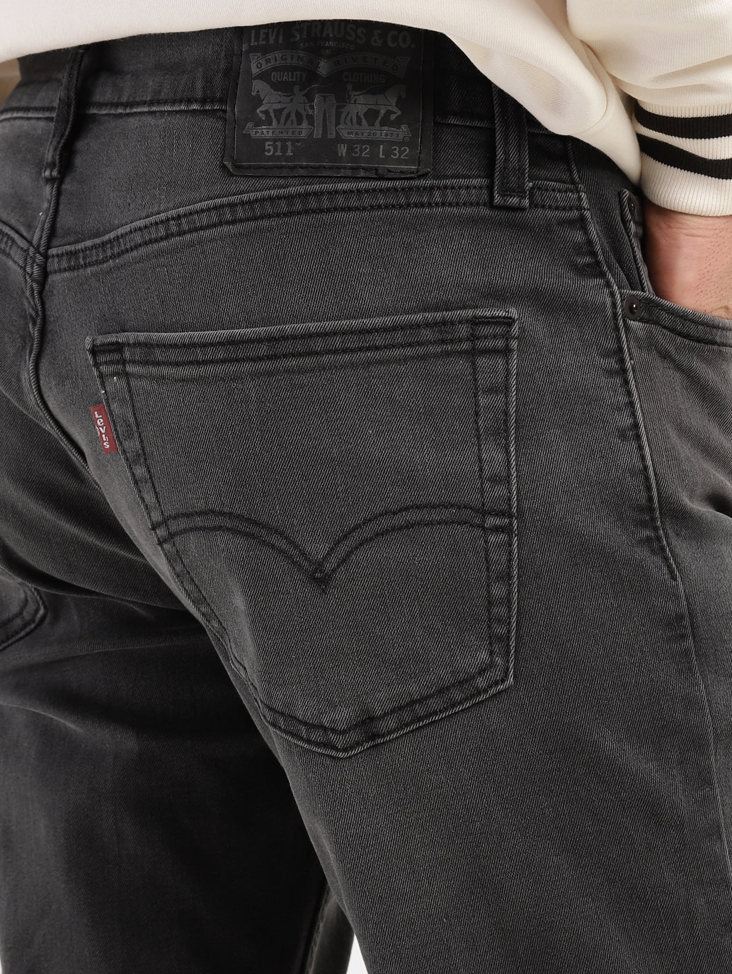 Men's 511 Grey Slim Fit Mid Rise Jeans - e61c094f-8920-4432-8f6f-9af751d761c3 View