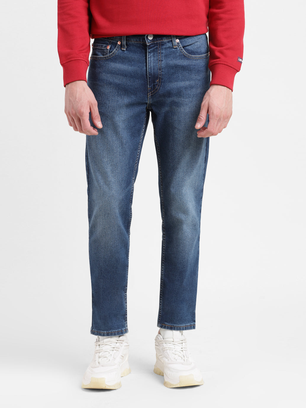Men's 511 Blue Slim Fit Mid Rise Jeans - 5b1b97d8-ab59-4075-b09c-4d8ce75db481 View