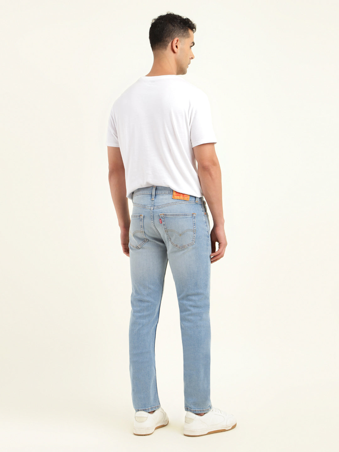 Men's 511 Blue Slim Fit Mid Rise Jeans - Back View