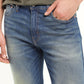 Men's 511 Blue Slim Fit Mid Rise Jeans - Detail View