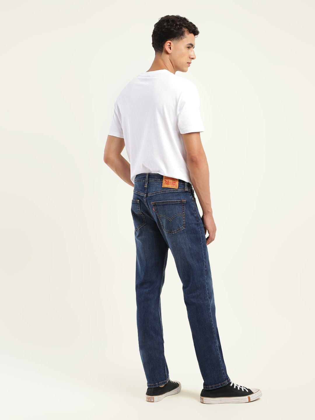 Men's 511 Blue Slim Fit Mid Rise Jeans - Back View