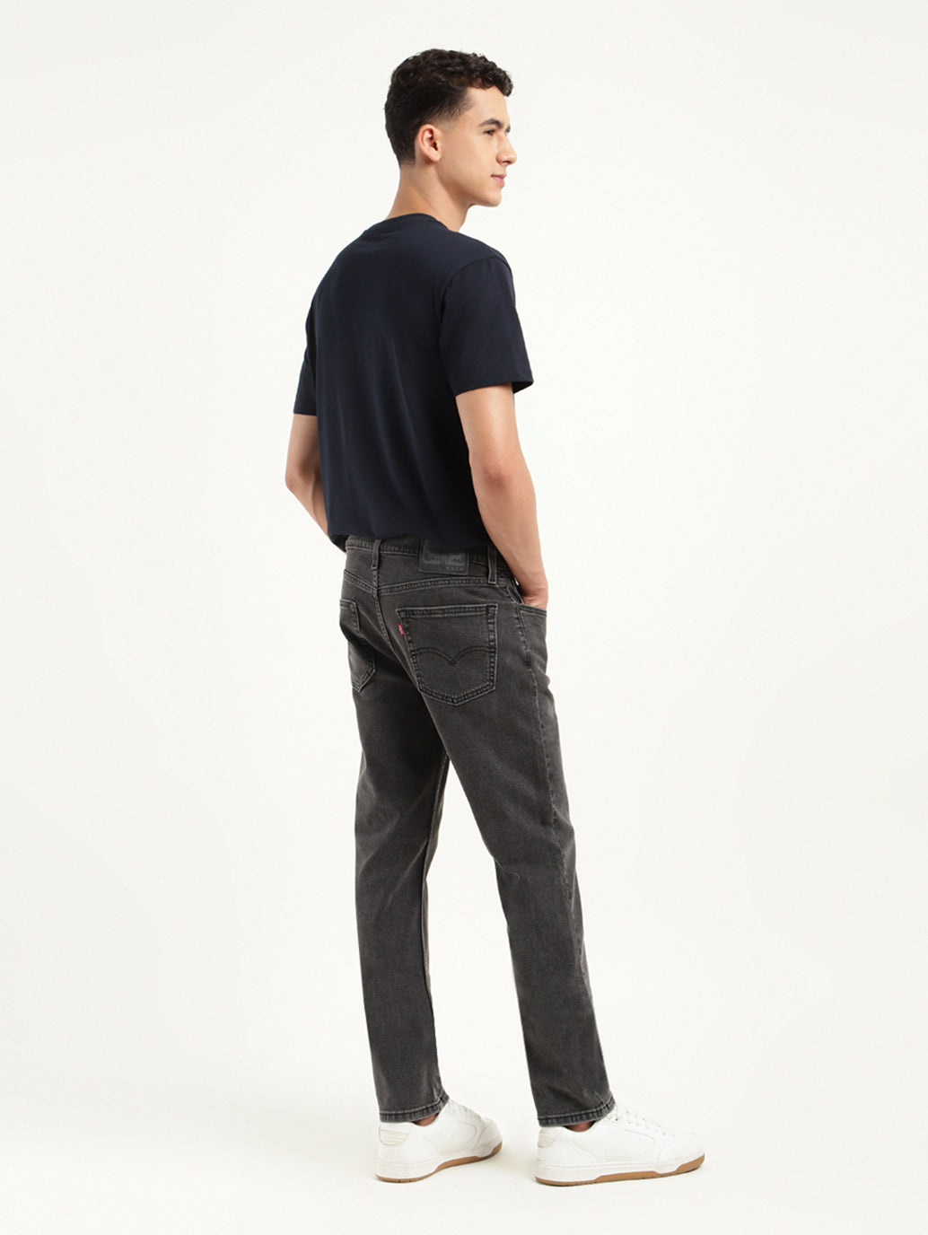 Men's 511 Black Slim Fit Mid Rise Jeans - 8521b316-75bb-4491-adf2-6a450855f132 View