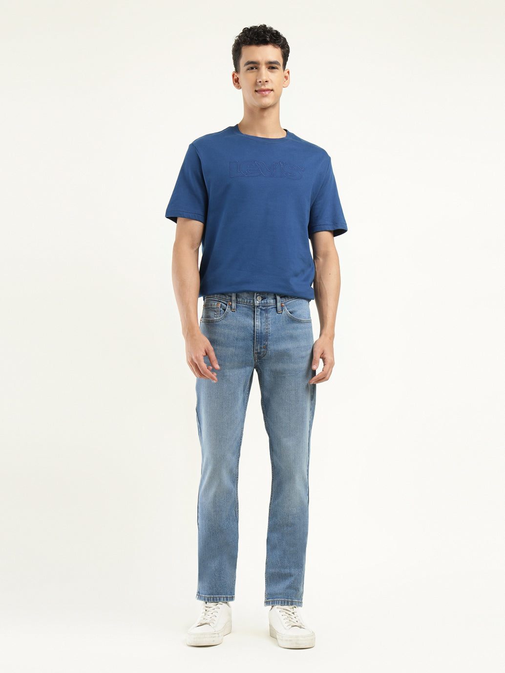 Men's 511 Indigo Slim Fit Mid Rise Jeans - Front View