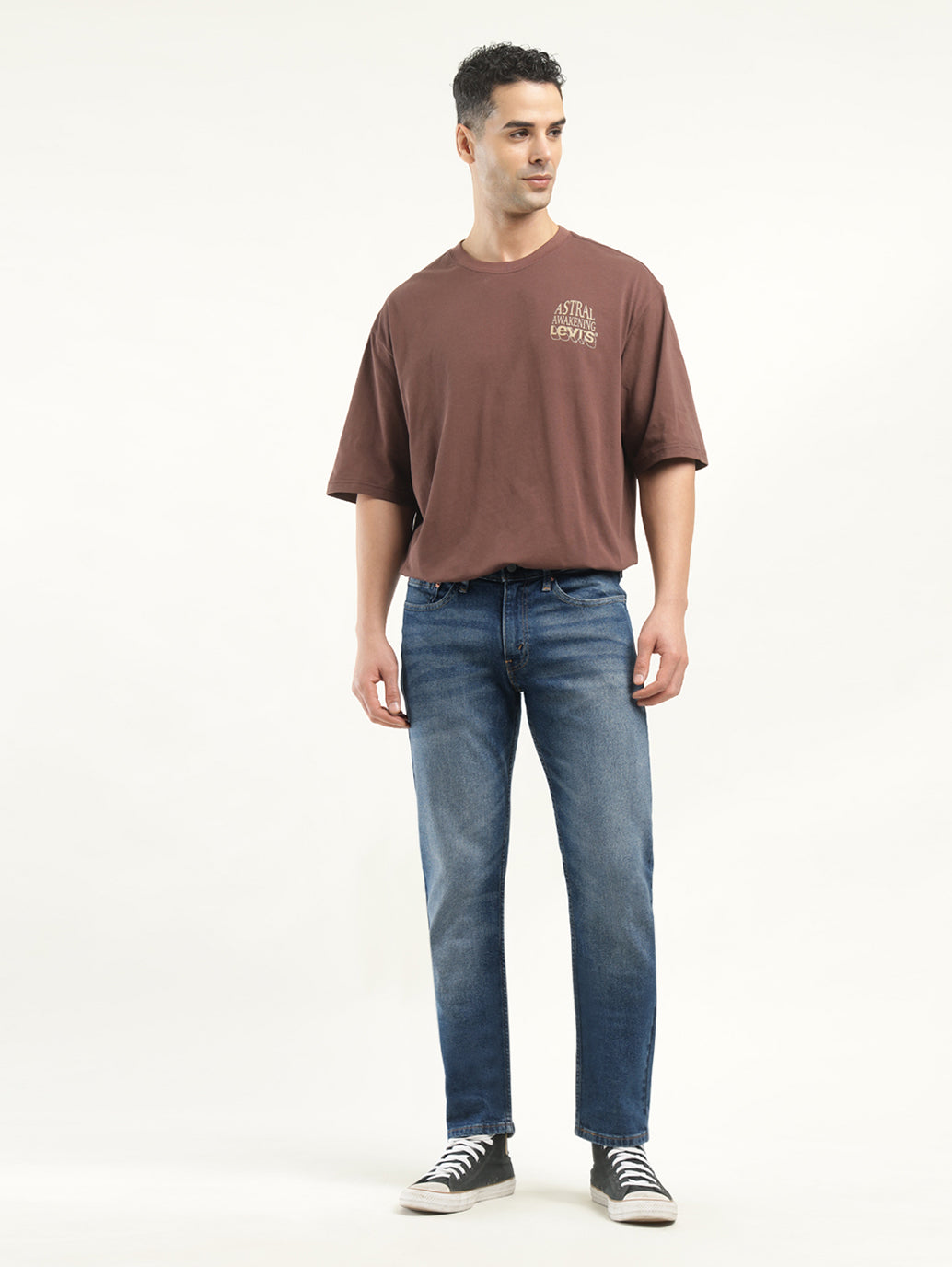 Men's 511 Indigo Slim Fit Mid Rise Jeans - Front View