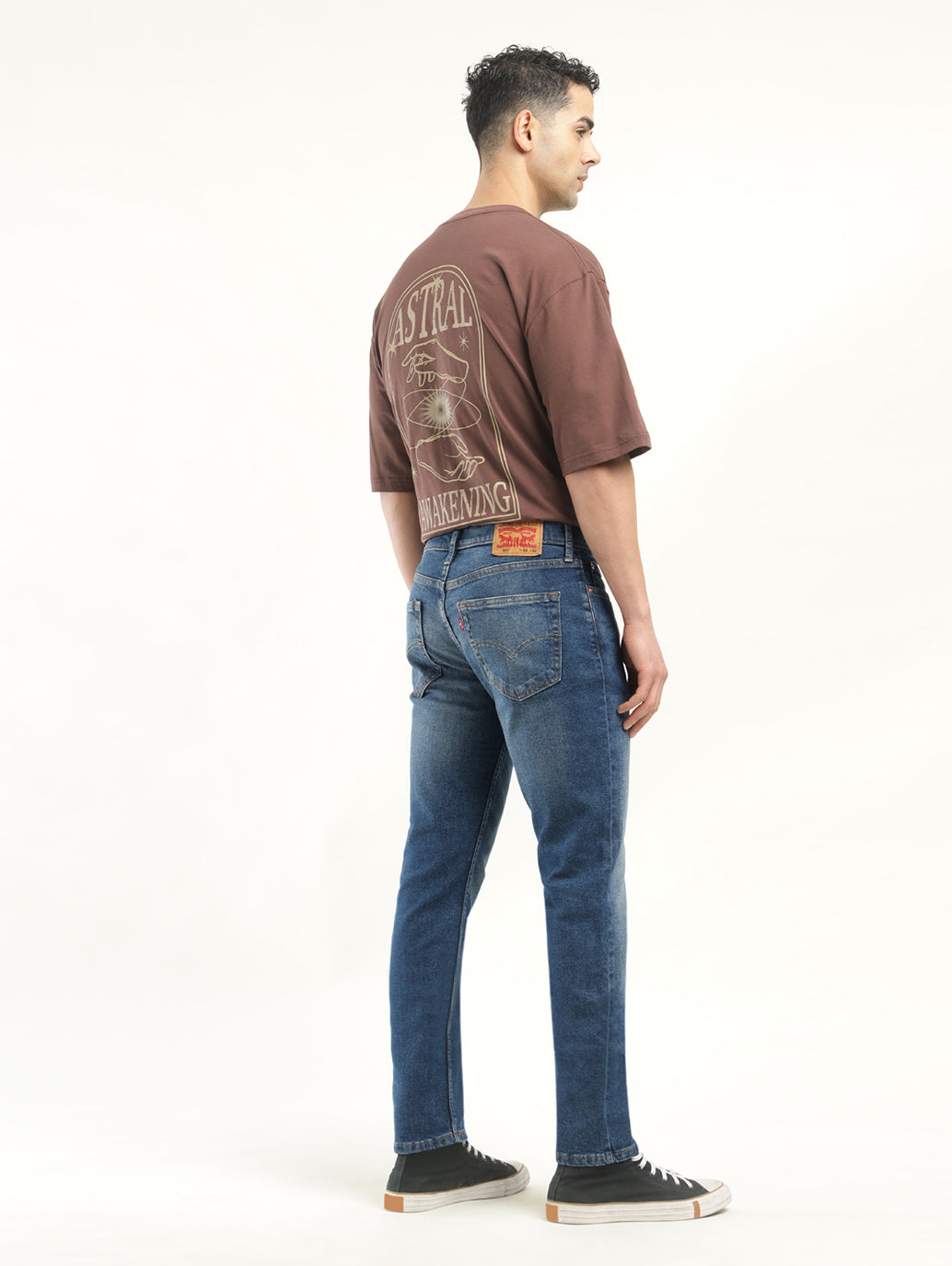 Men's 511 Indigo Slim Fit Mid Rise Jeans - Back View